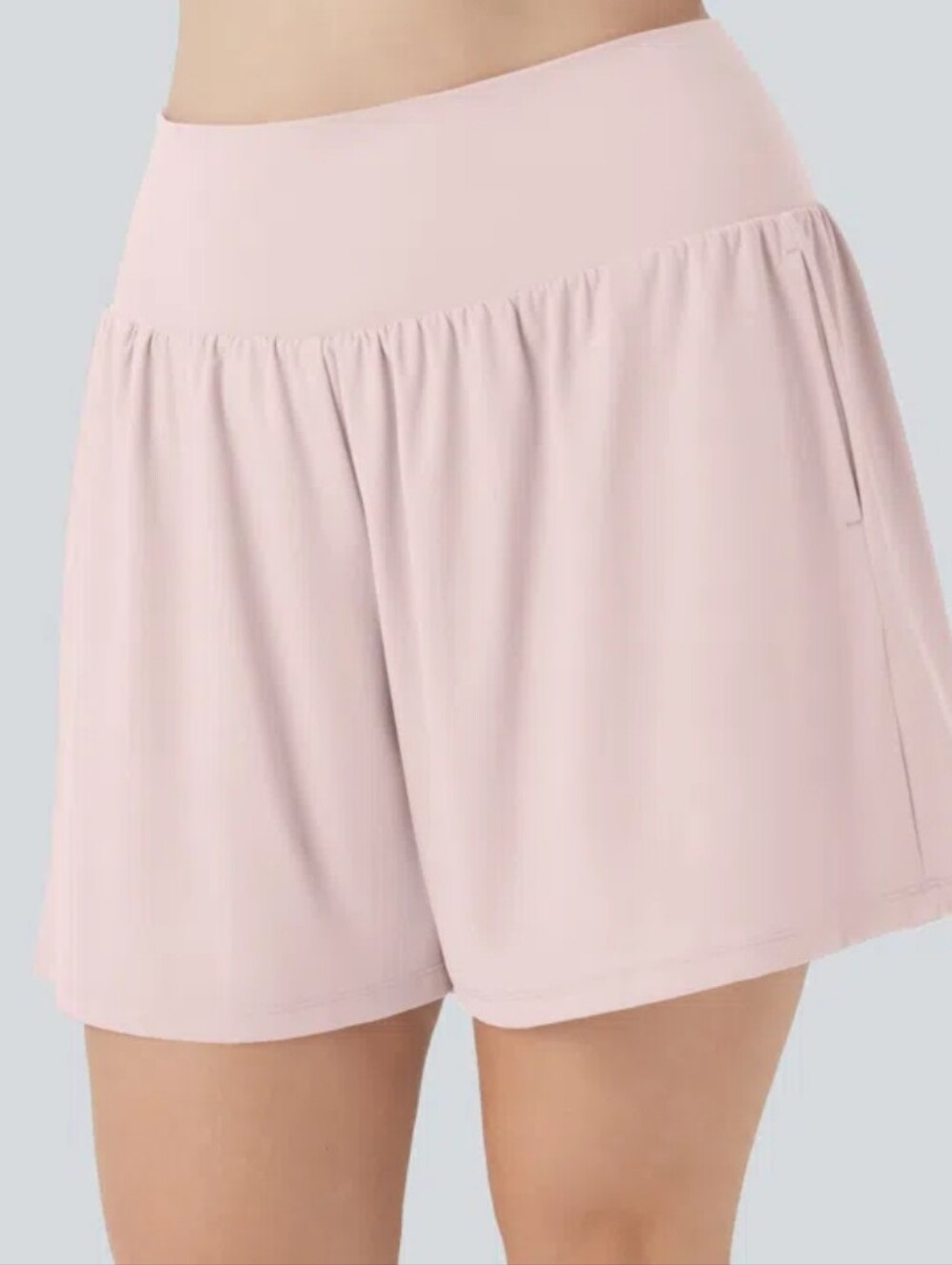 Halara Pink SoftlyZero Airy 7" Inseam Yoga Shorts Size Medium